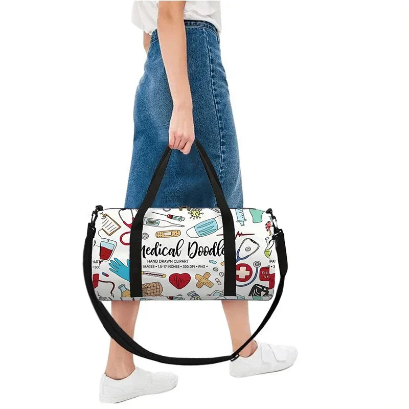 Medical Doodle Kids Duffel