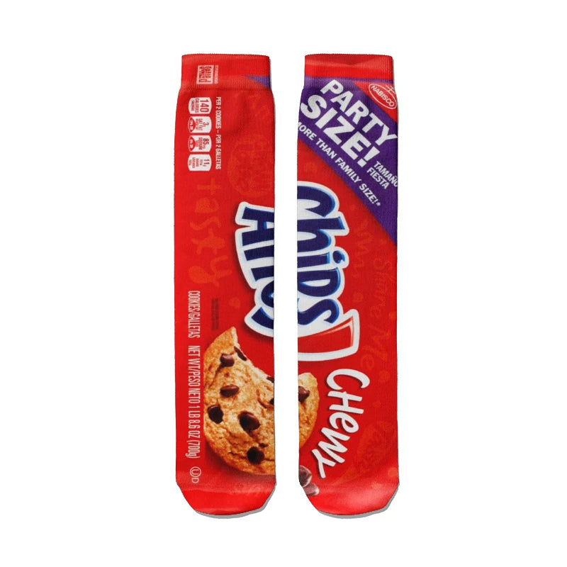 Potato Chip Print Socks