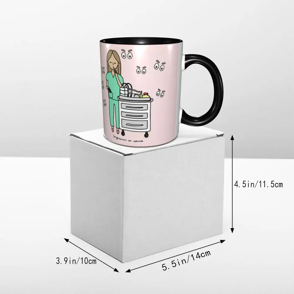 Heartbeat & Stethoscope Ceramic Mug