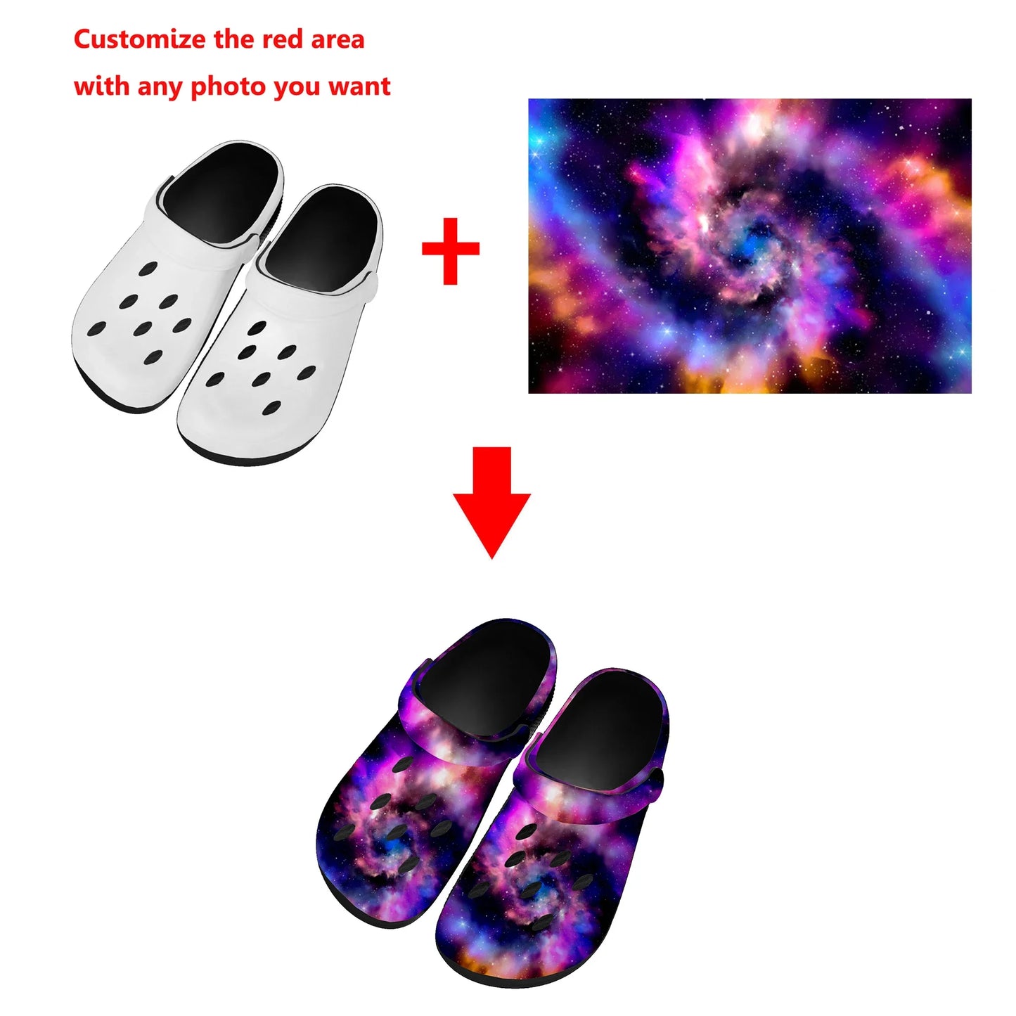 Medical Print Water Clogs