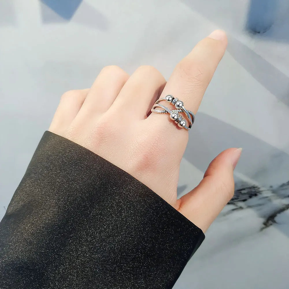 Anti-Stress Spinning Knuckle Ring