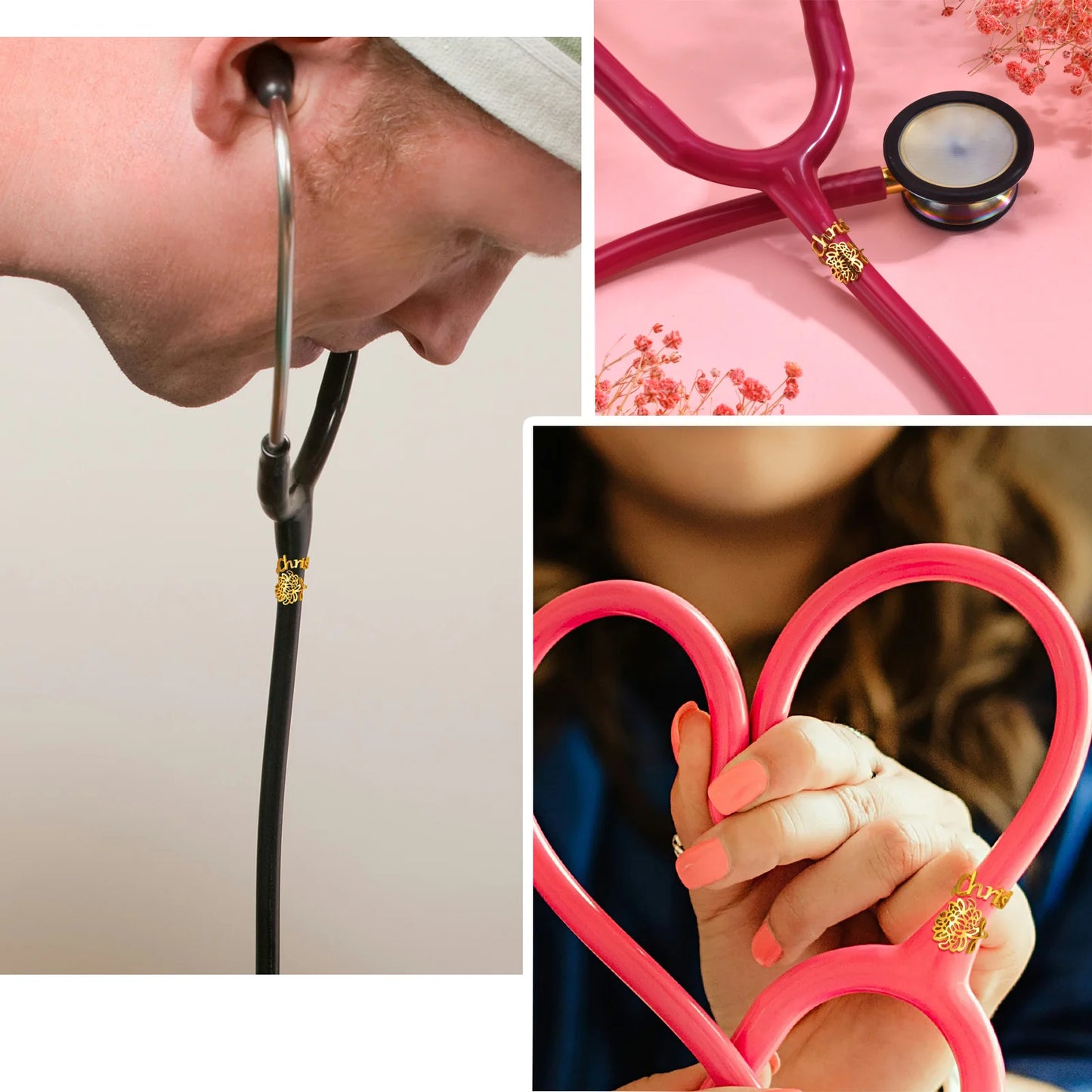 Birthflower Stethoscope Name Tag