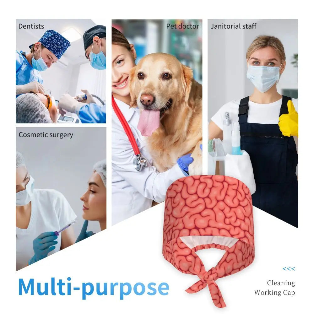 Brain Pattern Scrub Cap