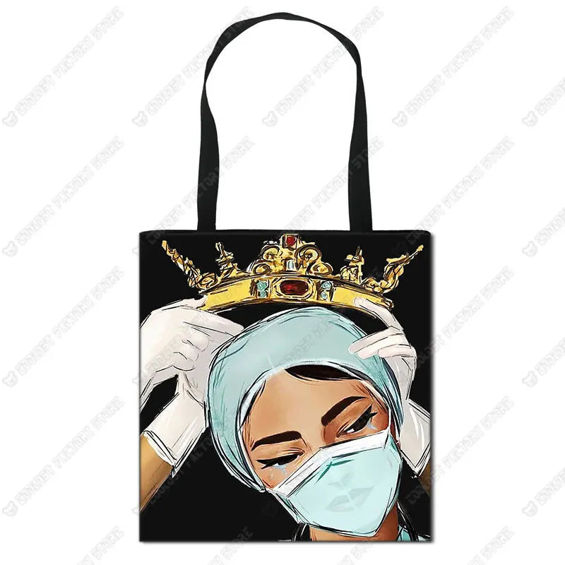 Nurse Angel Canvas Tote