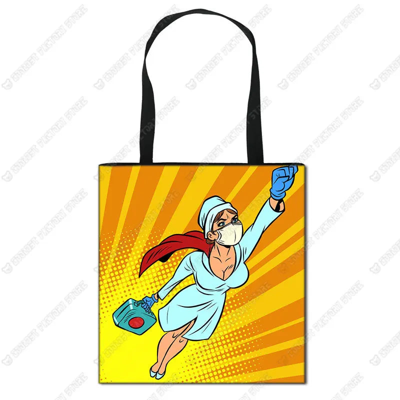 Nurse Angel Canvas Tote