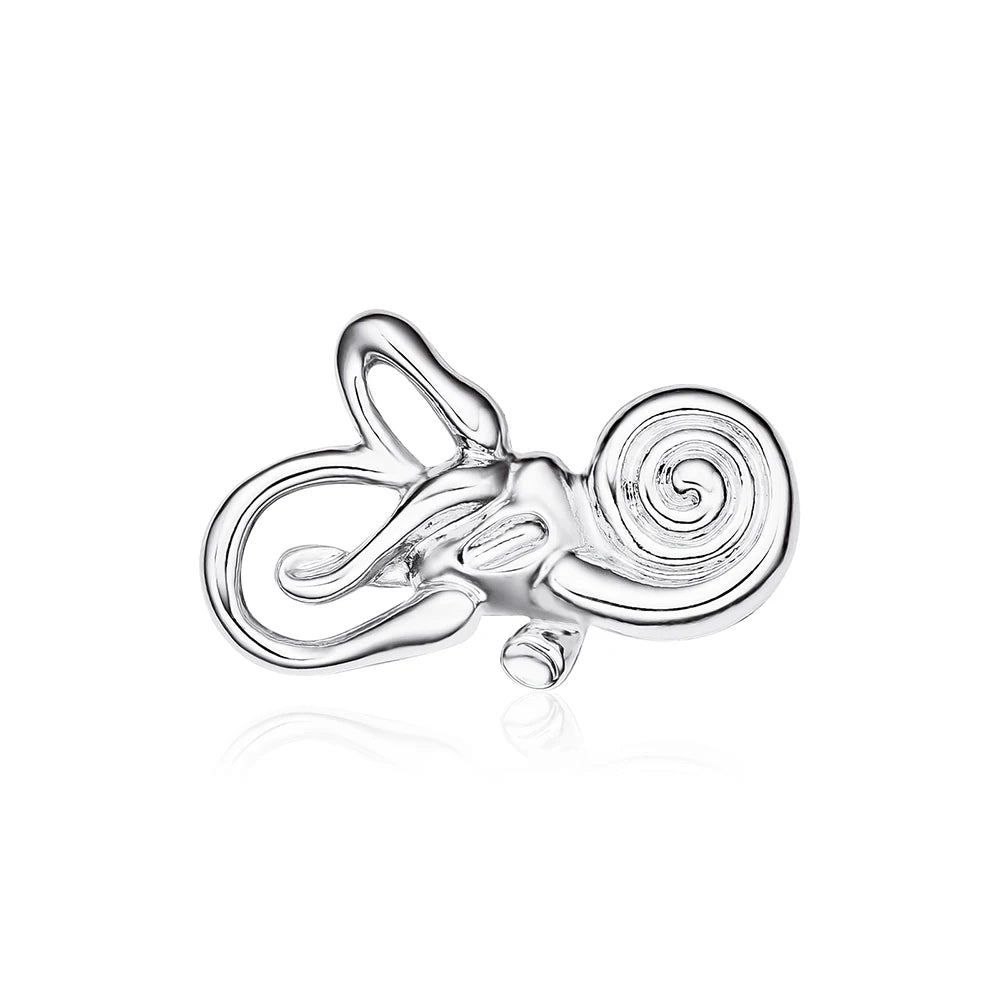 Cochlear Ear Anatomy Brooch Pin