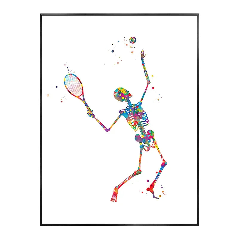Skeleton Bones Anatomy Canvas Art