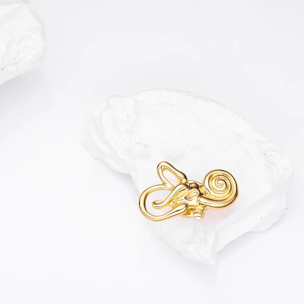 Cochlear Ear Anatomy Brooch Pin