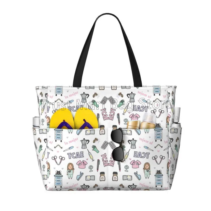 Extra Large Nurse Beach Tote