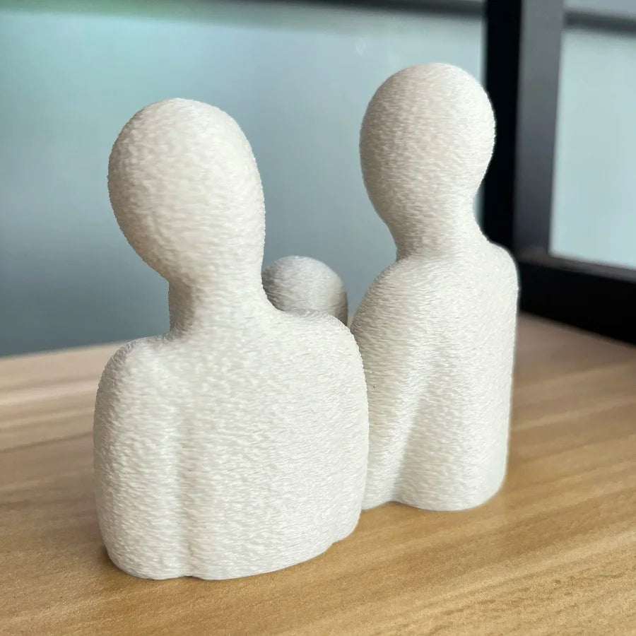 Family of Three Wedding Statue