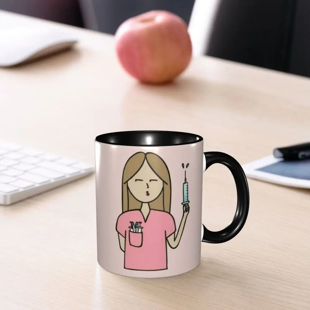 Heartbeat & Stethoscope Ceramic Mug