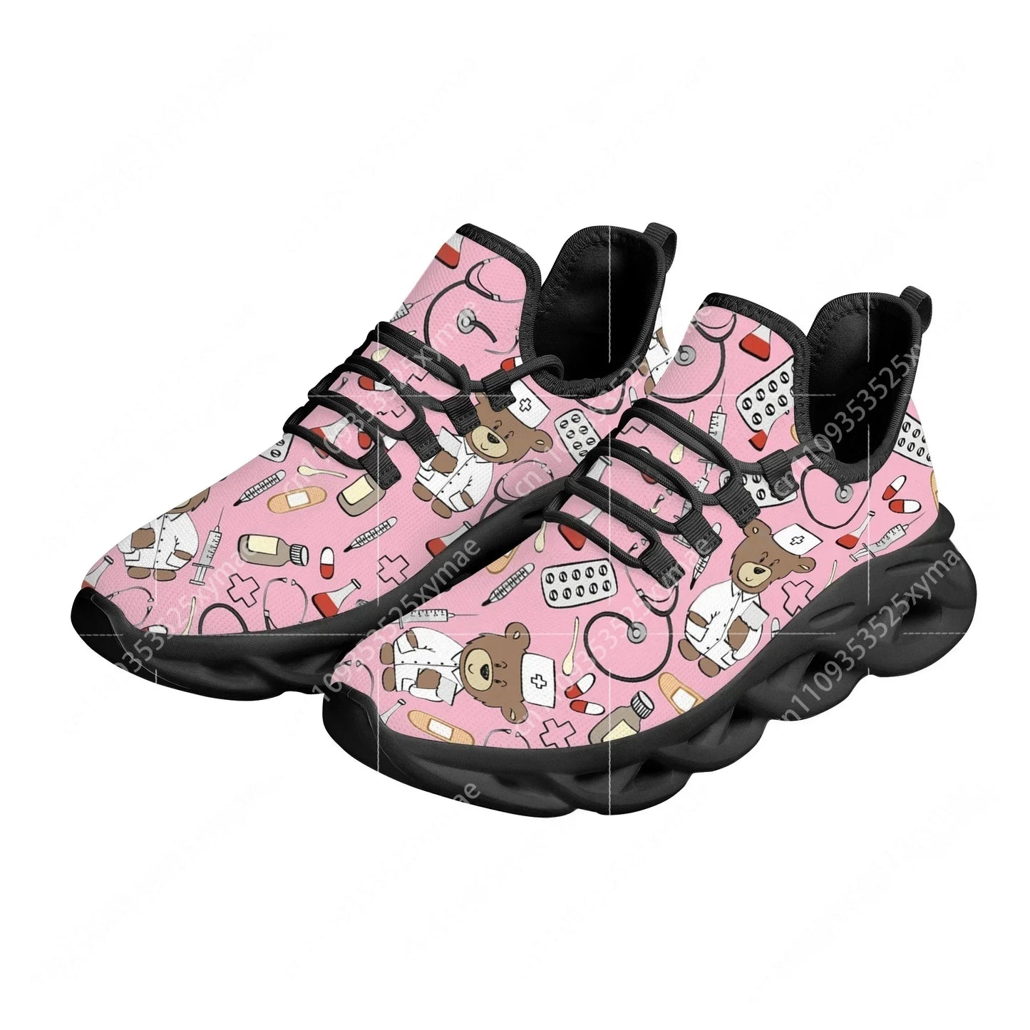 Pink Cartoon Nurse Trainers