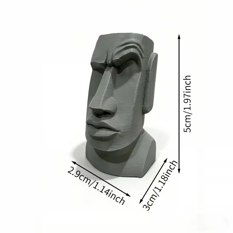 Raised Eyebrow Moai Statue