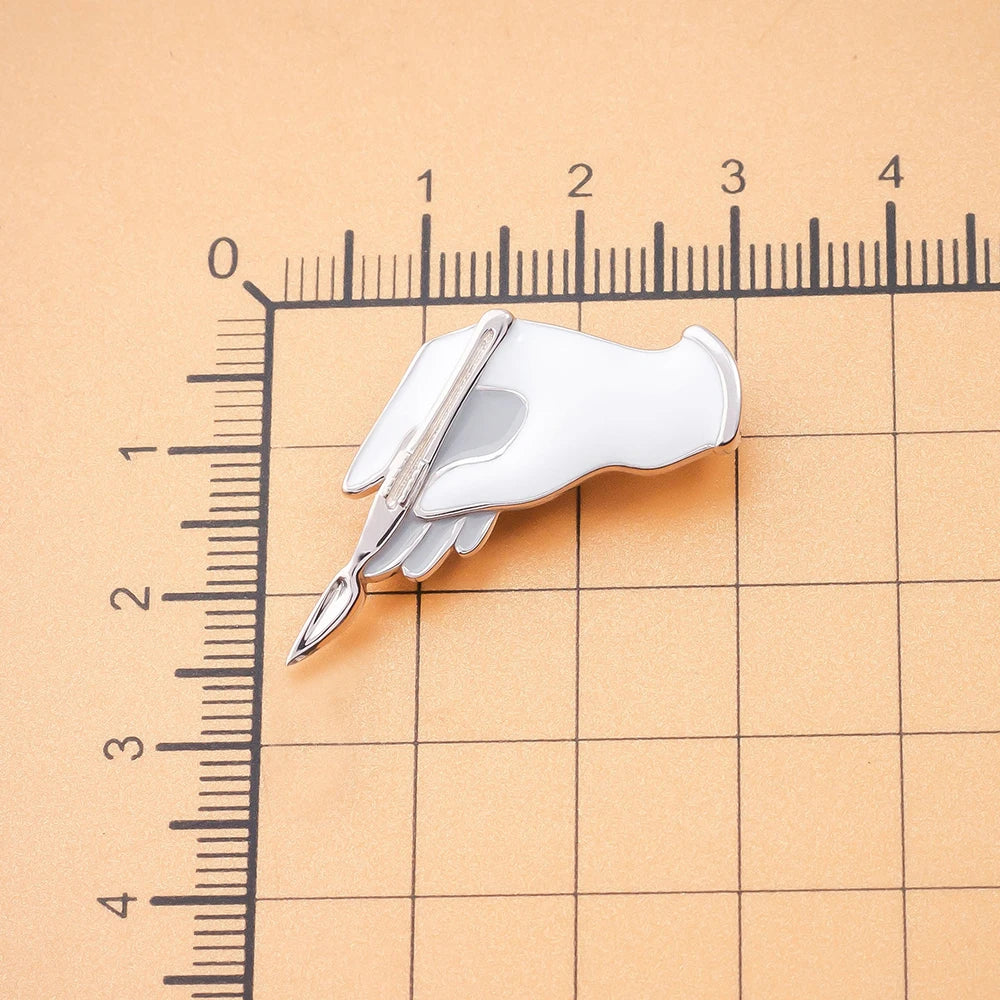 Surgical Gloves & Scalpel Brooch Pin