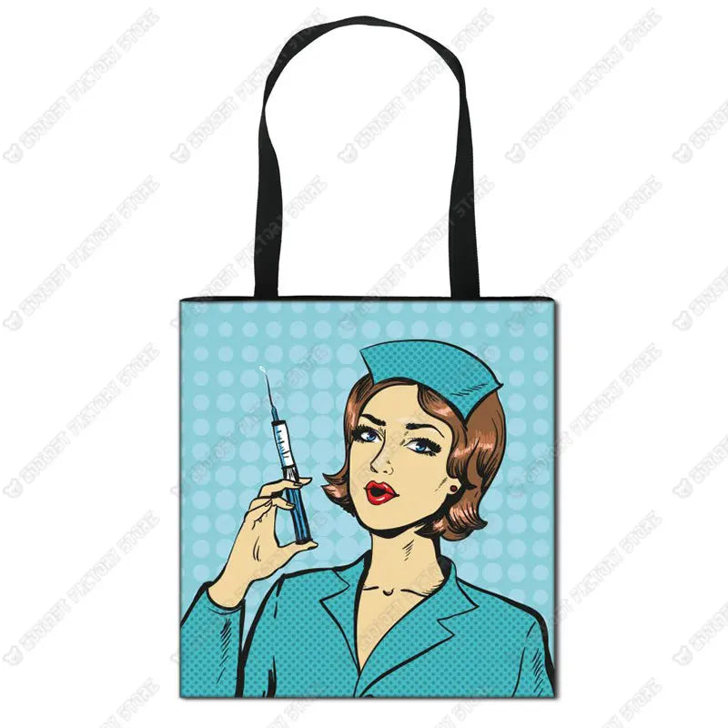 Nurse Angel Canvas Tote