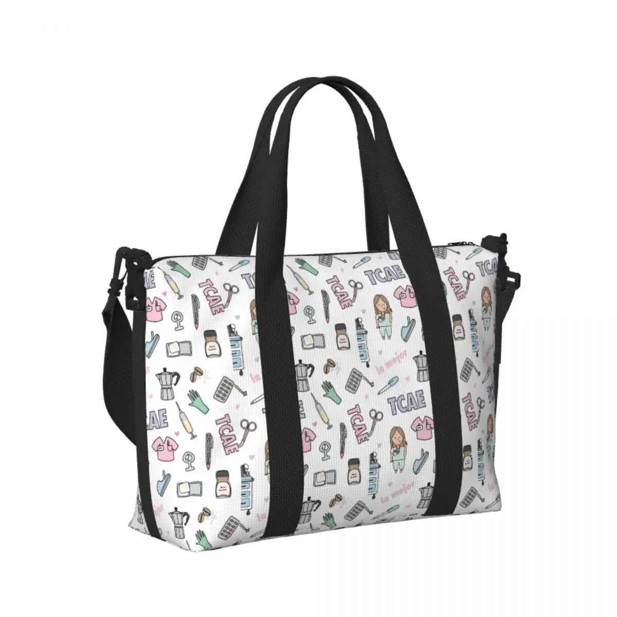 Spotted Nurse Print Tote