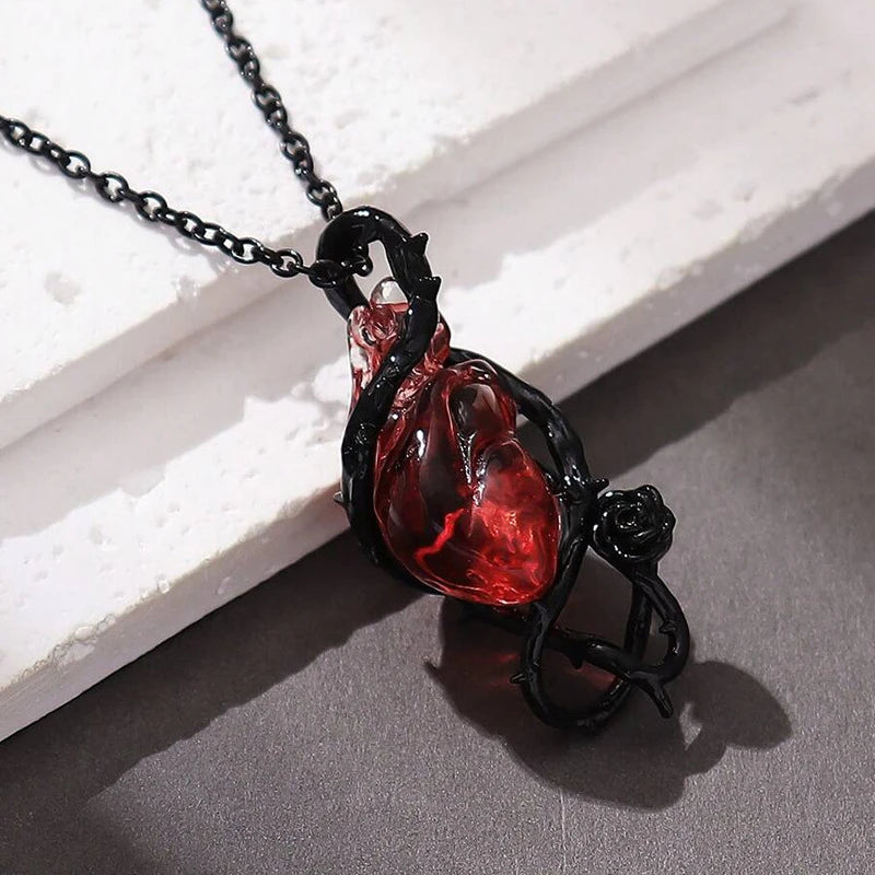 Gothic Rose Skull Choker