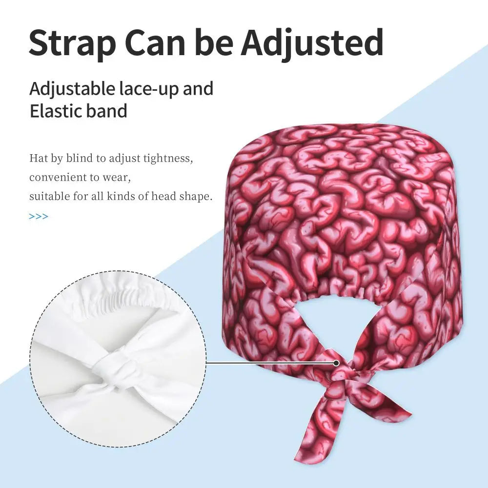 Brain Pattern Scrub Cap