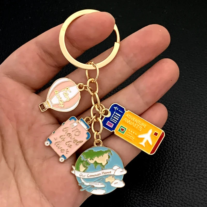 Travel Enamel Keyring