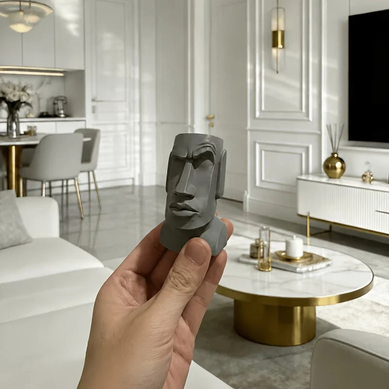 Raised Eyebrow Moai Statue