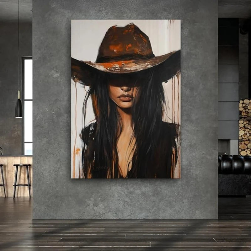 Cowgirl Portrait Canvas Print