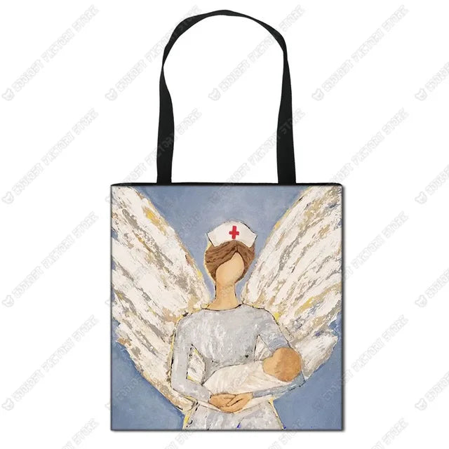 Nurse Angel Canvas Tote