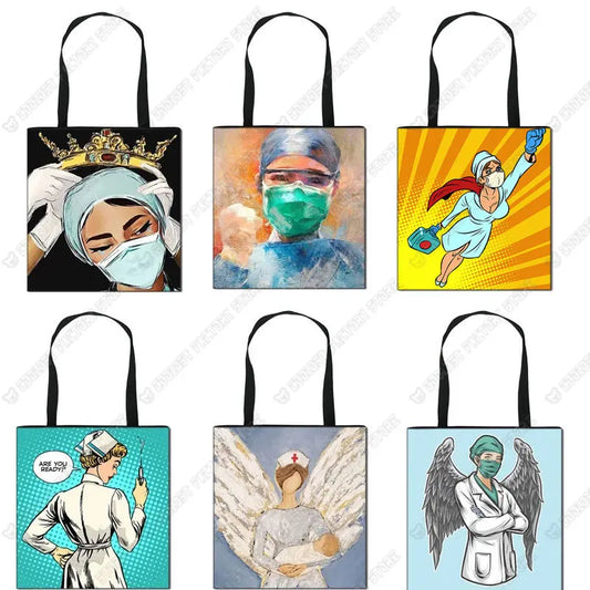Nurse Angel Canvas Tote