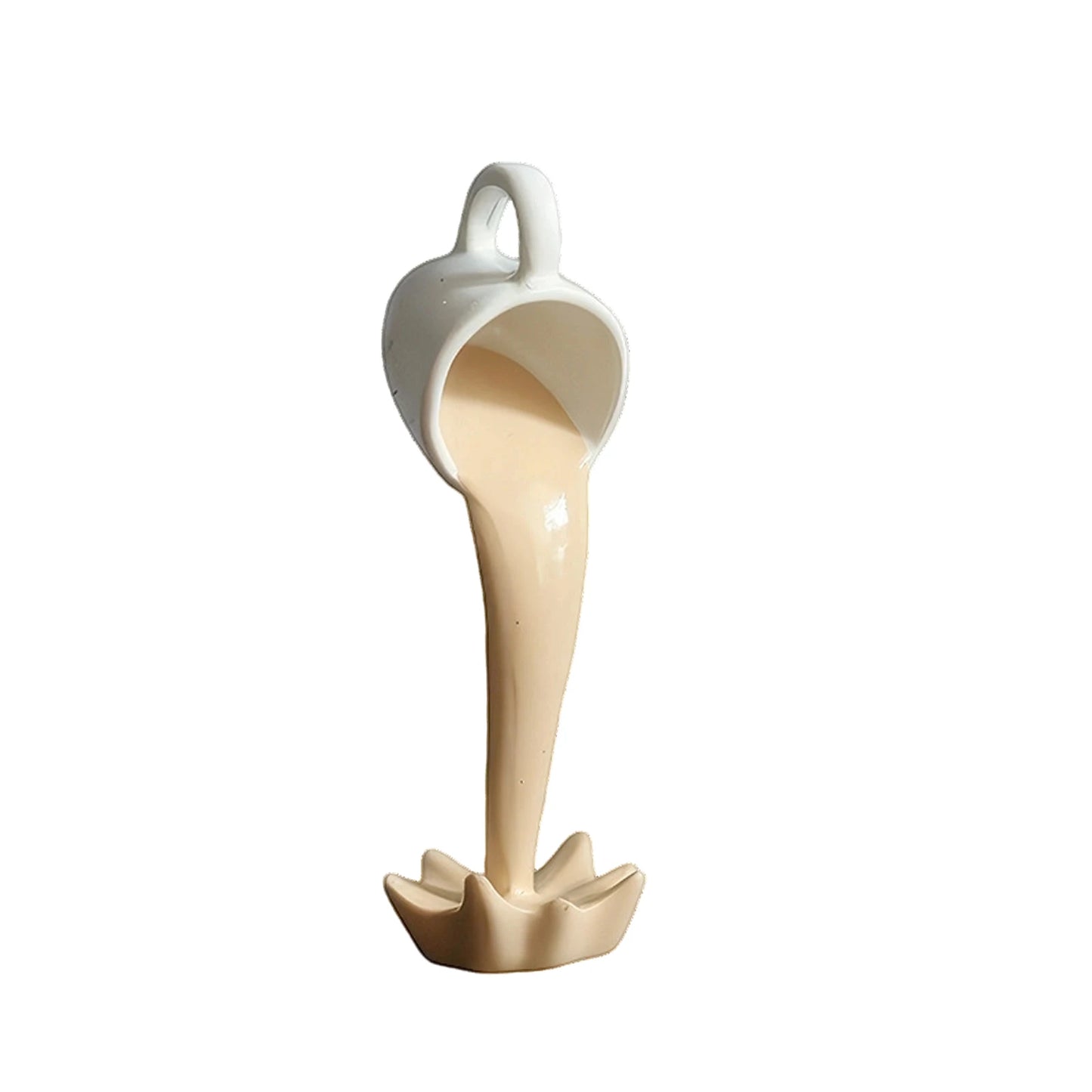 Floating Spilling Coffee Cup Sculpture