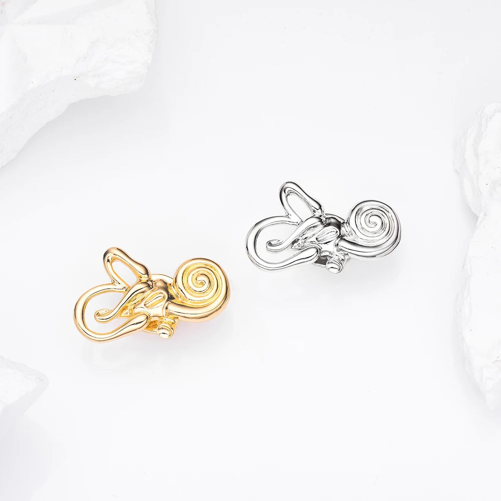 Cochlear Ear Anatomy Brooch Pin