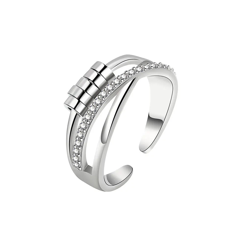 Anti-Stress Spinning Knuckle Ring