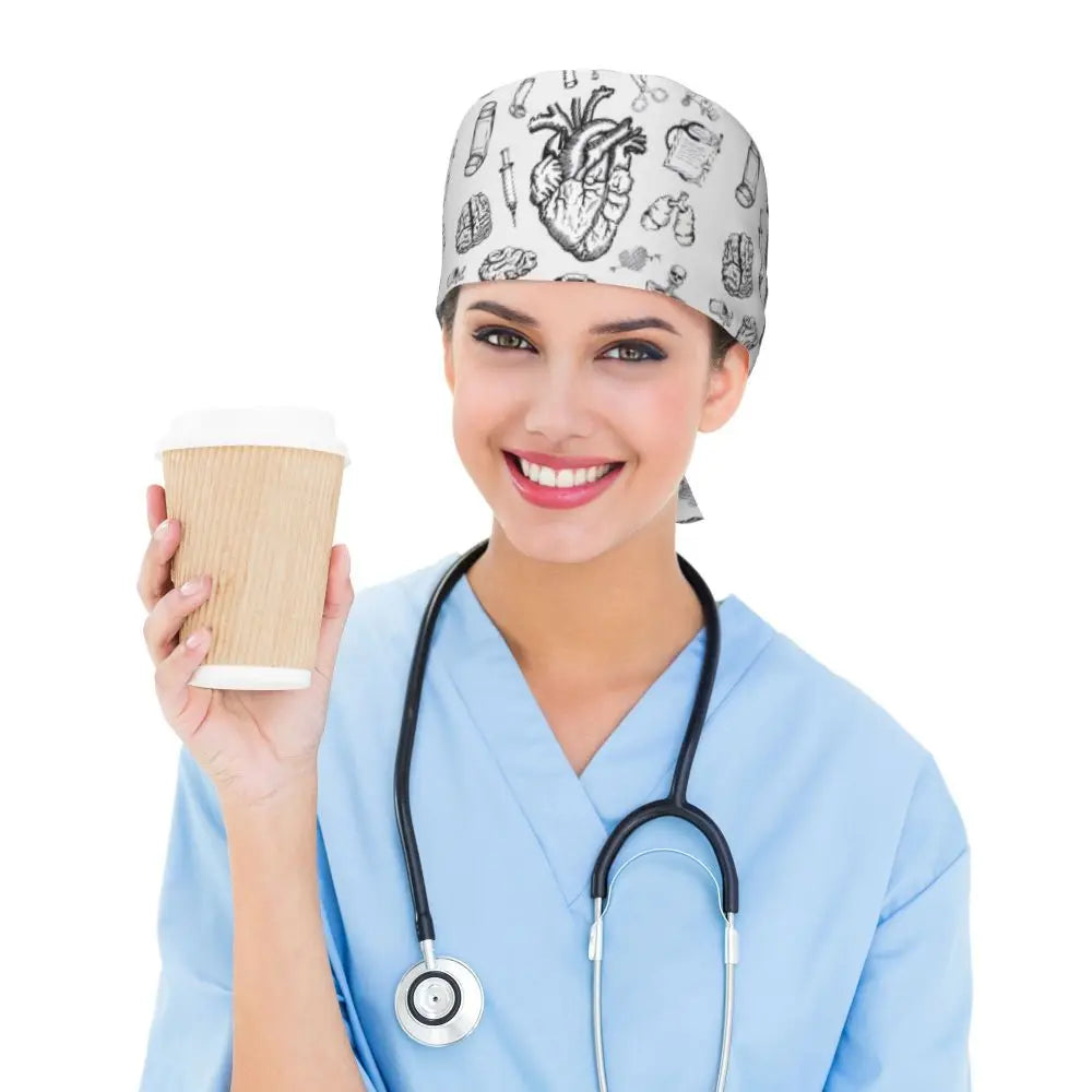 Human Anatomy Scrub Cap