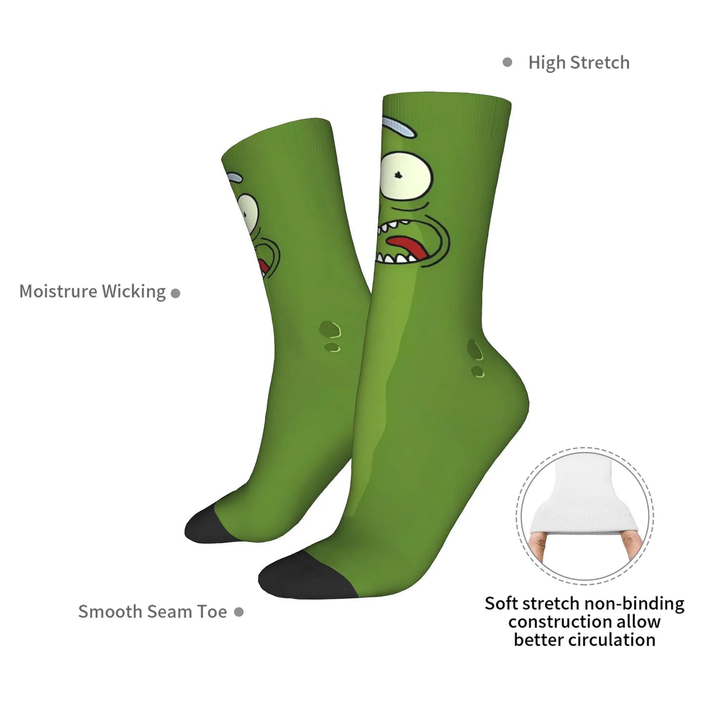 Cucumber Print Novelty Socks
