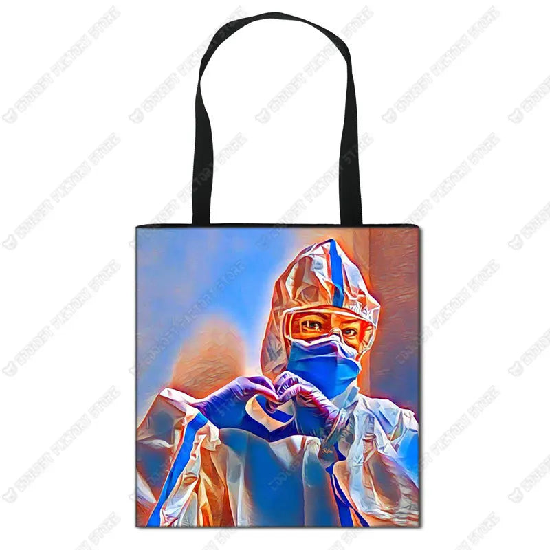 Nurse Angel Canvas Tote