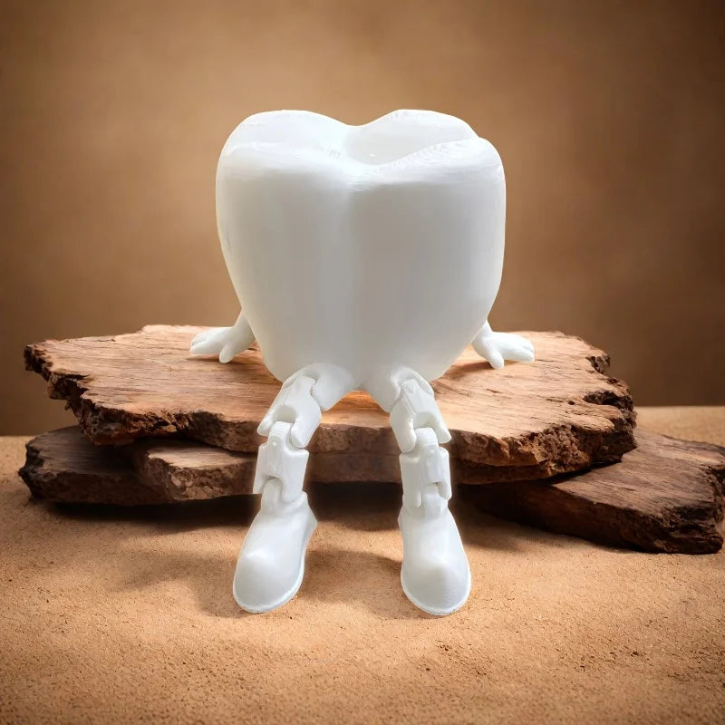 3D printed teeth desk ornament, alternate colour