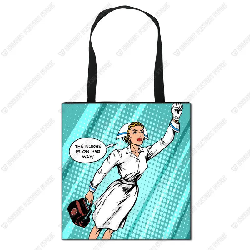 Nurse Angel Canvas Tote