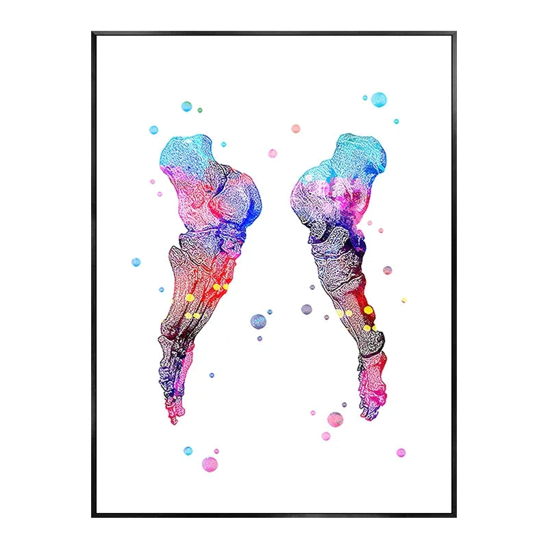 Skeleton Bones Anatomy Canvas Art