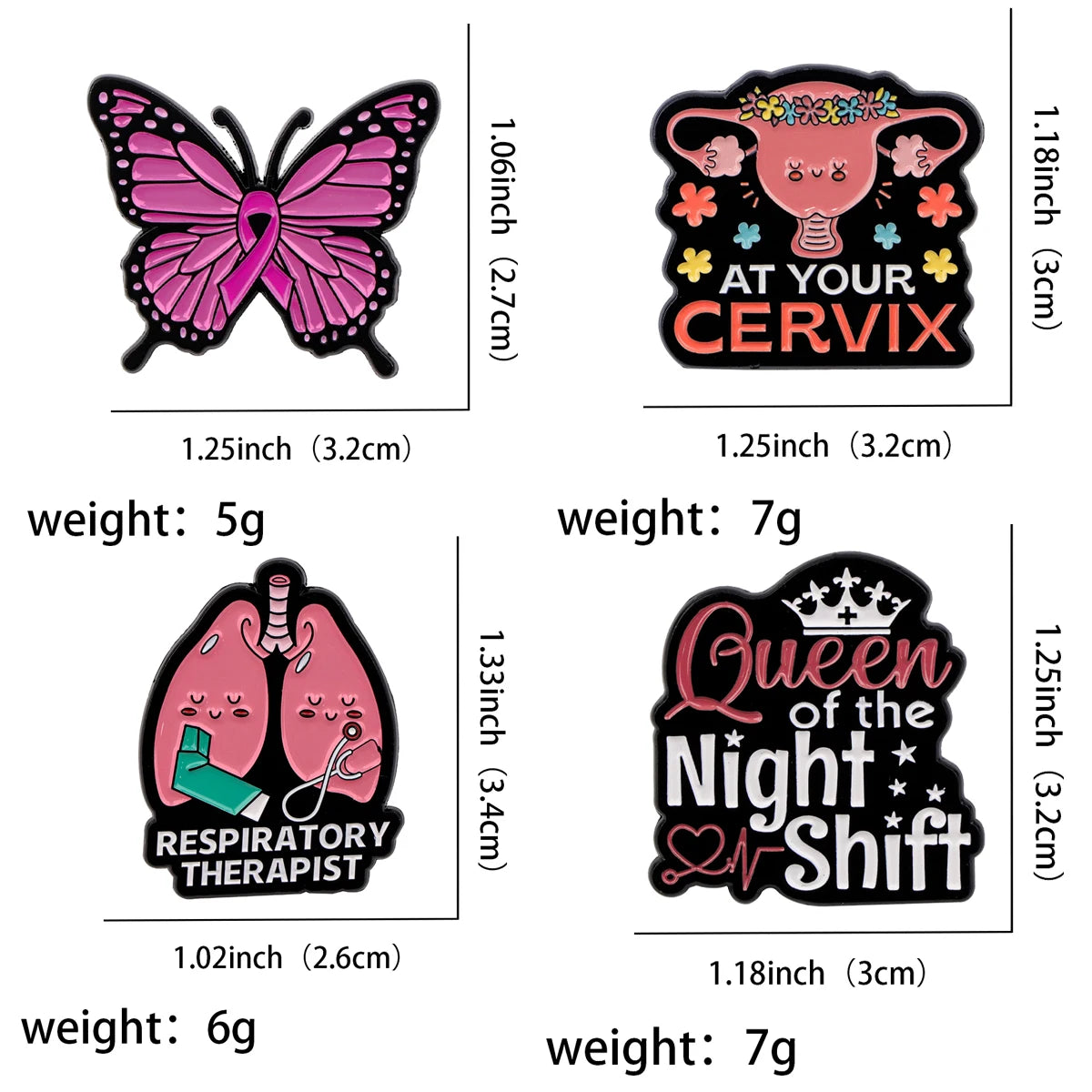 Uterus Enamel Pin