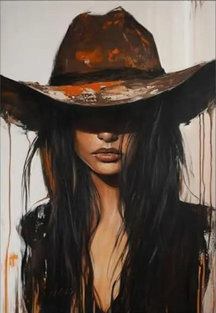 Cowgirl Portrait Canvas Print