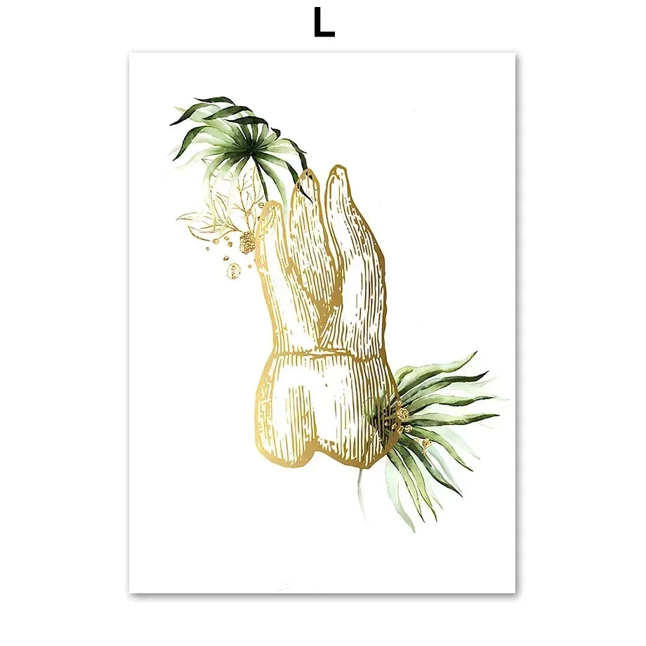 Teeth & Spine Anatomy Canvas Art