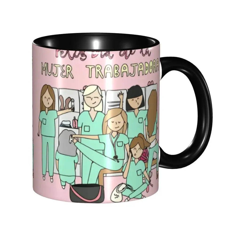 Pink Nurse Coffee Mug