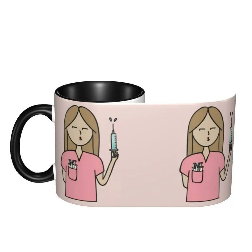 Heartbeat & Stethoscope Ceramic Mug