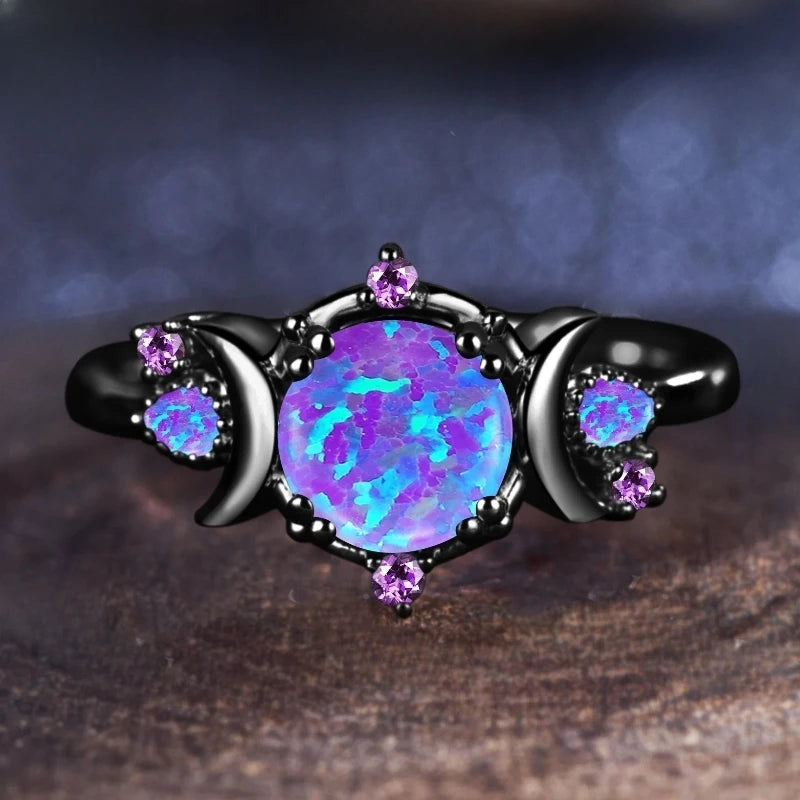 Purple Opal Statement Ring