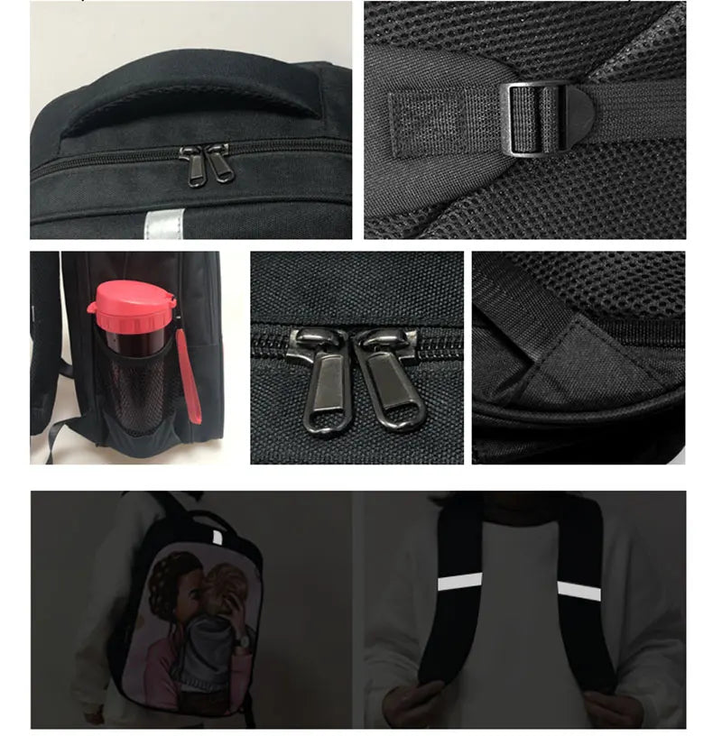 ECG Print School Backpack