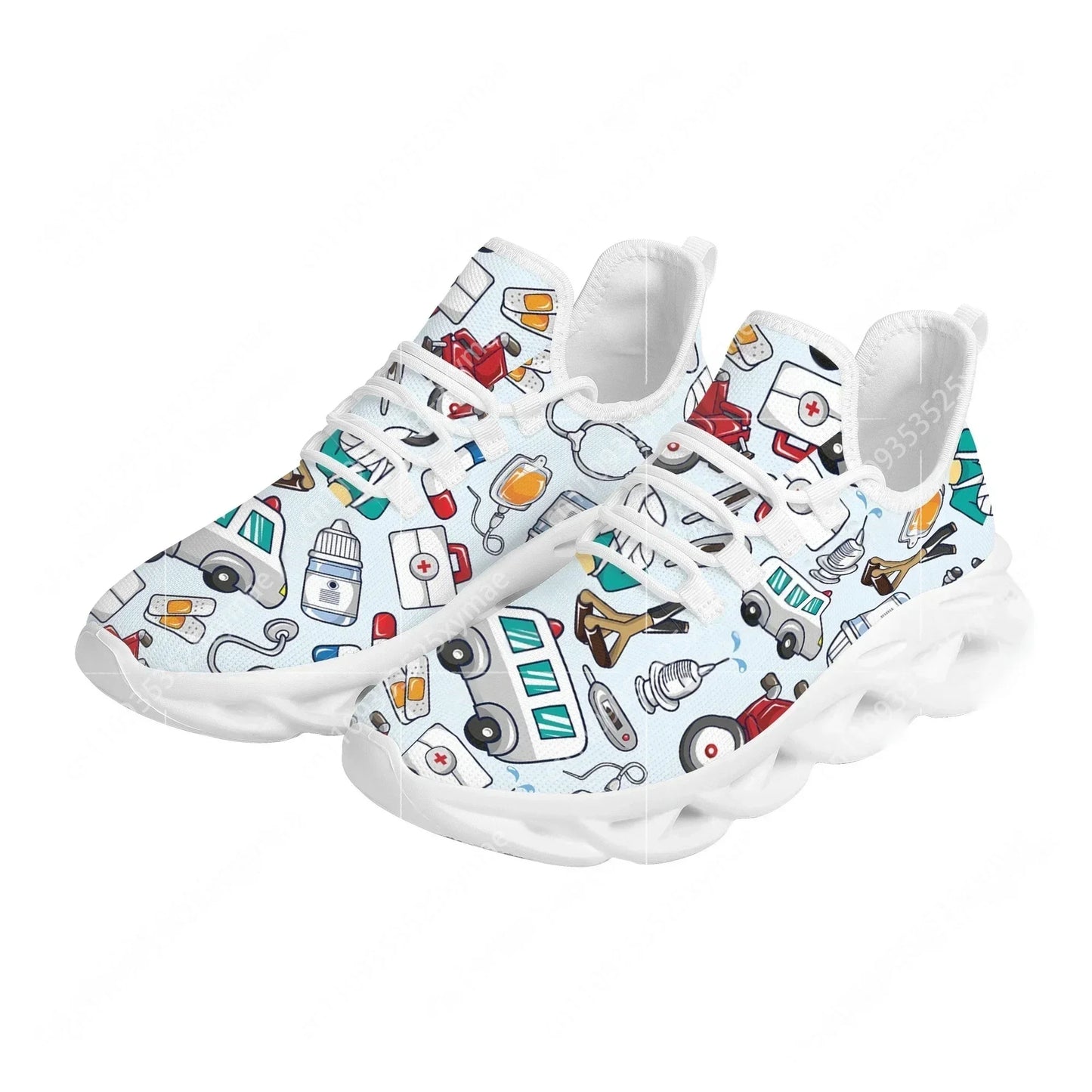 Pink Cartoon Nurse Trainers
