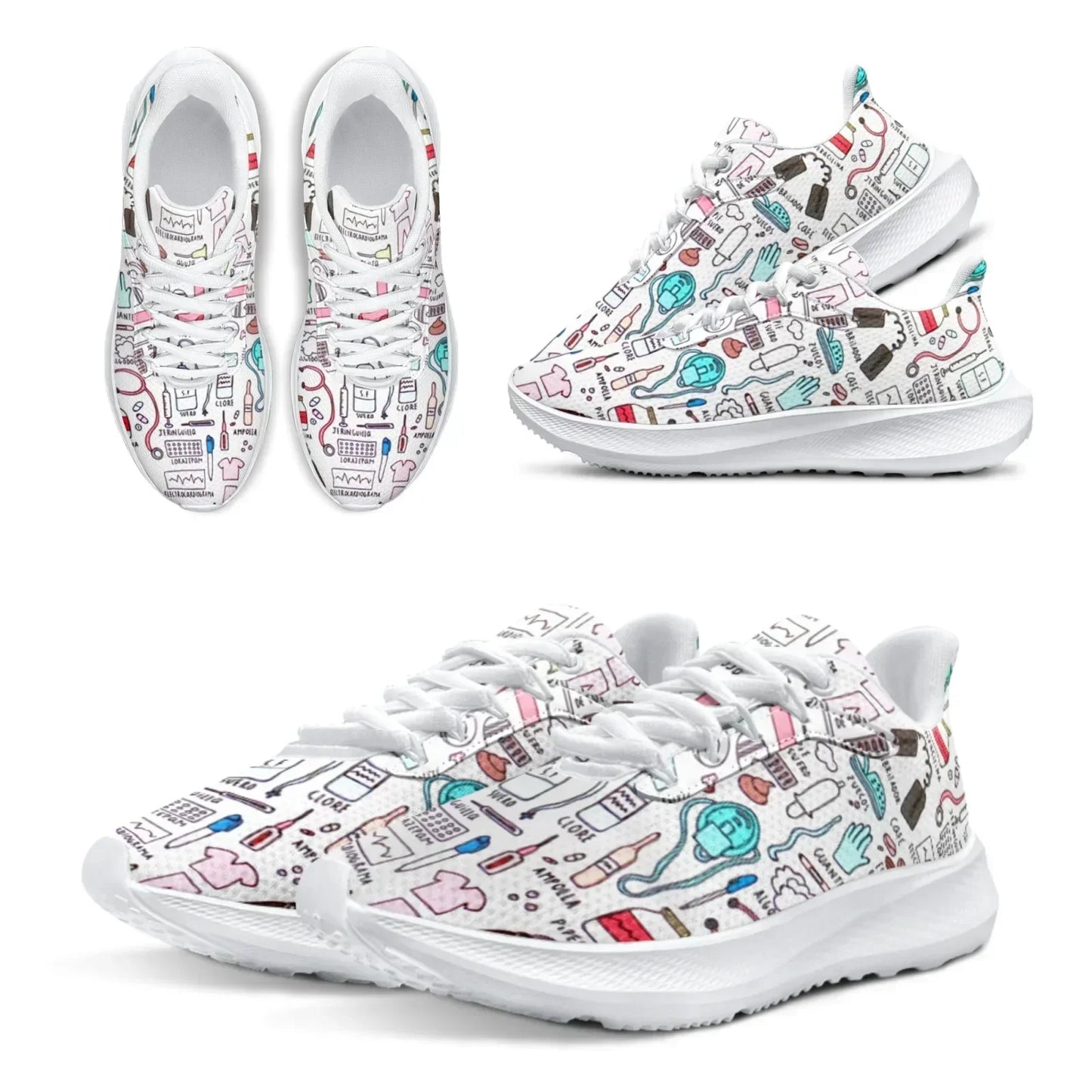 Medical Print Running Shoes