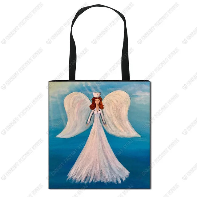 Nurse Angel Canvas Tote