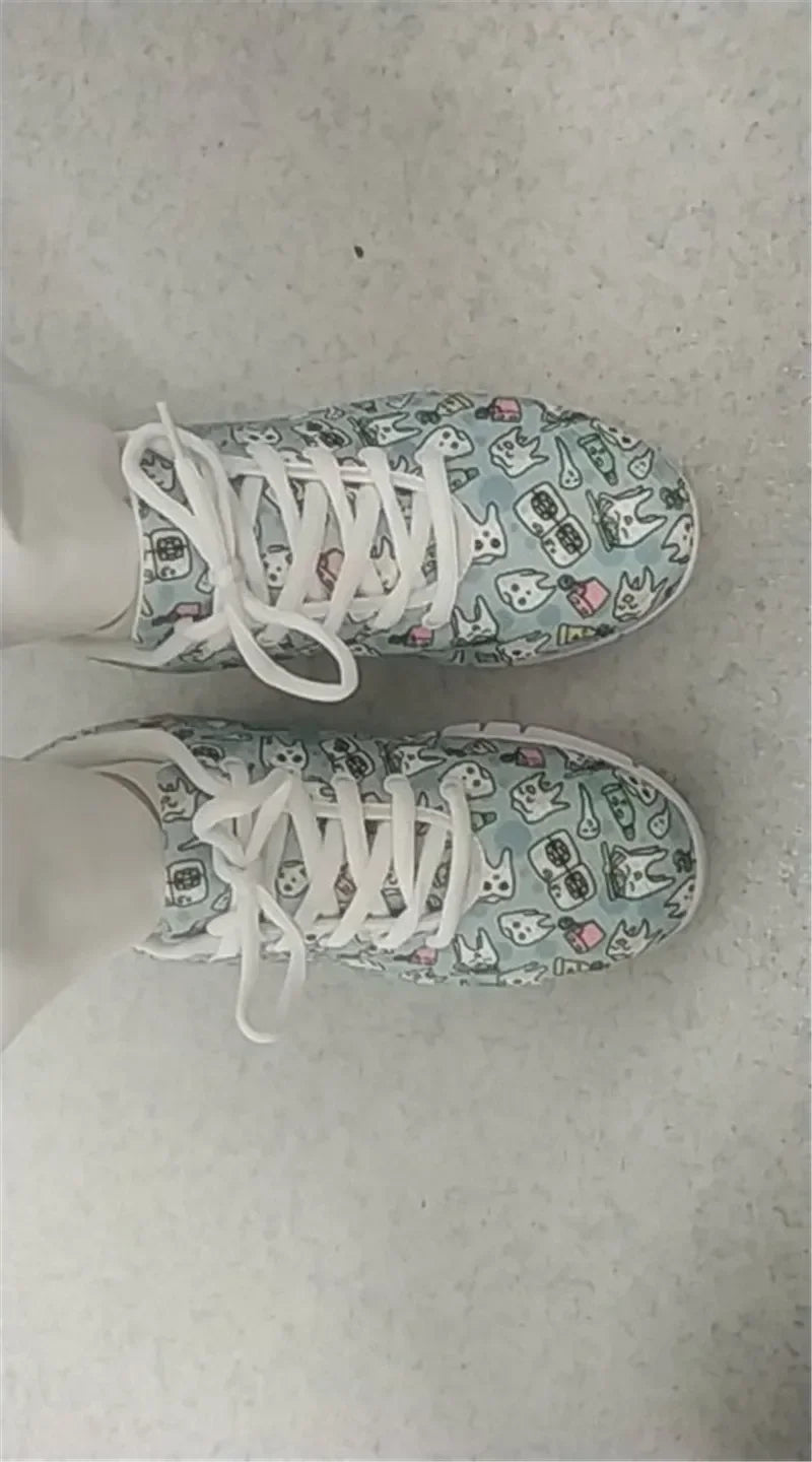 Medical Bear Print Sneakers