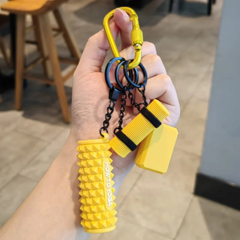 Mini Yoga Mat Keyring
