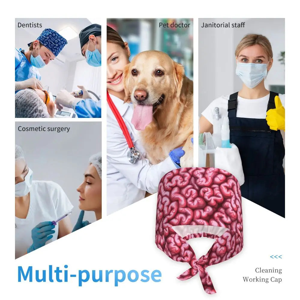 Brain Pattern Scrub Cap