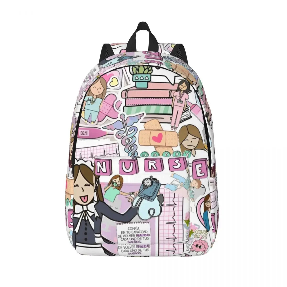 Nurse Pattern College Backpack